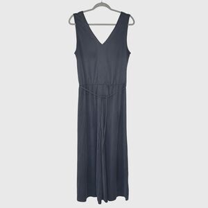 Sigrid Olsen Modal Blend Wide Leg Jumpsuit Romper Rayon Blend Size Medium Blue